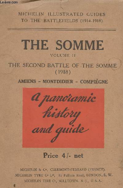 The Somme. Volume II : The second battle of the Somme (1918). Amiens - Montdi... - Photo 1/1