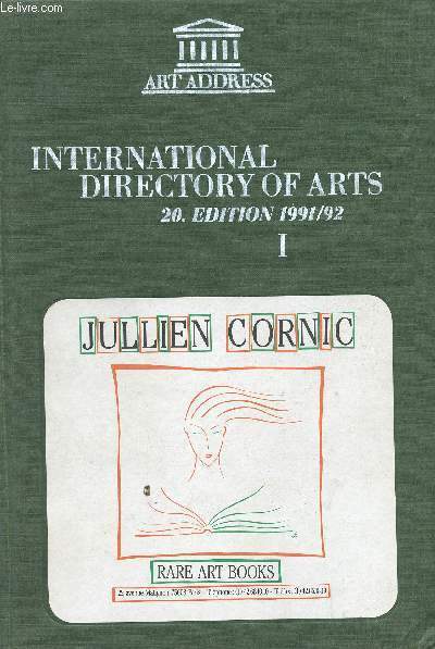 International directory of arts. 20. Edition 1991/1992. Volumes 1 + 2 (Collection 