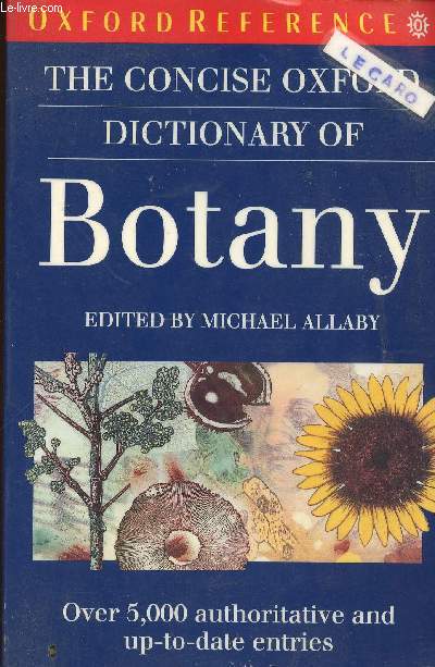 The concise Oxford Dictonary of Botany