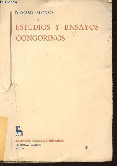 Estudios y ensayos gongorinos. 2nde edicion (Collection 
