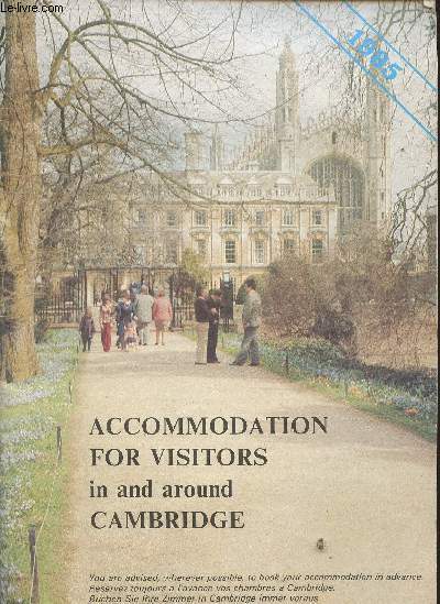 Accomodation for visitors in and around Cambridge 1985