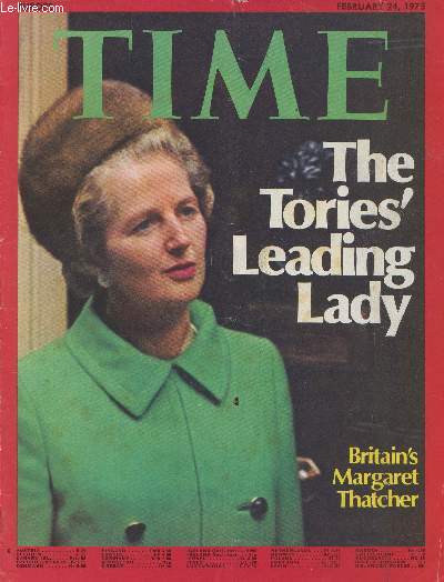 Time Europe- February 24, 1975-Sommaire: The Torie's leading Lady: Britain's Margaret Thatcher- Cyprus: separation: a sense of betrayal- step-by-step is still in business- Ford: giving 'em heck on the hustings-putting Rockefeller to work- etc.