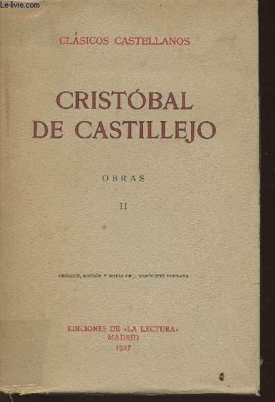 Obras II: Obras de amores, obras de conversacion y pasatiempo