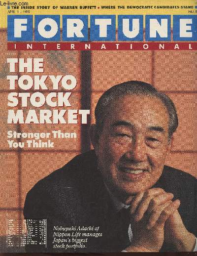 Fortune international Vol 117 N8- April 11, 1988- Sommaire: The showdown at Eastern Air Lines par Kenneth Labich- Makeover for a plain-Jane retailer par Bill Saporito- Would you buy a car from this man? par Thomas Moore- The Democrats: tax and win? par A