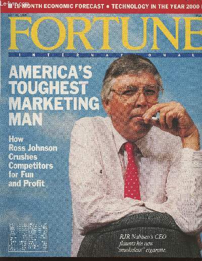 Fortune international Vol 118 N2-July 18, 1988-Sommaire: The tough cookie at RJR Nabisco- Ross the boss speaks out- Recession? don't hold your breath- Who stands to gain most- Pushing corporate boards to be better- the 50 leading U.S. exporters- Great fo