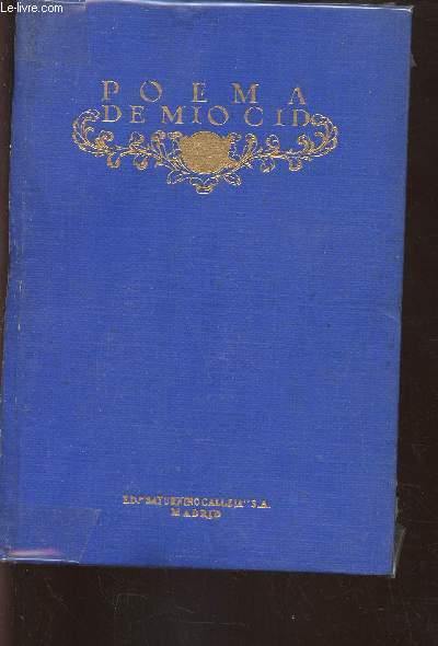 Poema de Mio Cid y otros monumentos de la primitiva poesia espaola (Collection 