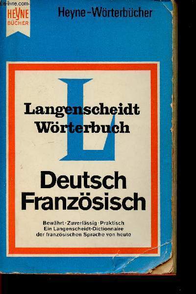 Langenscheidt Wrterbuch Deutsch-Franzsisch