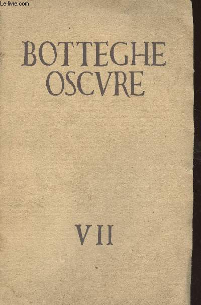 Botteghe oscure Quaderno VII