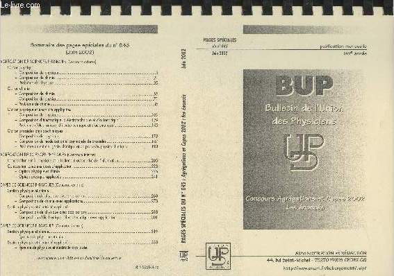 Bup n845 Juin 2002