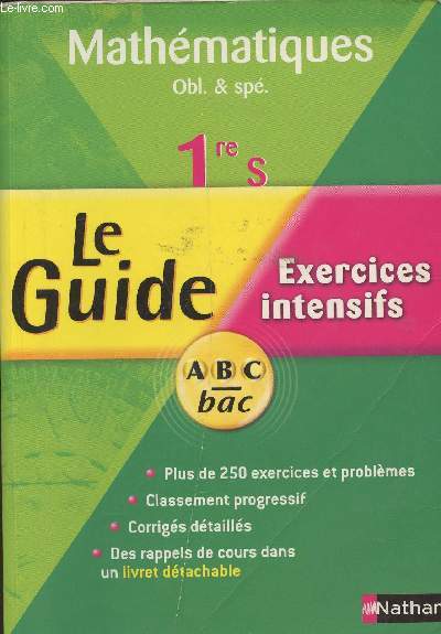 Mathmatiques 1re ES le guide, Exercices intensifs