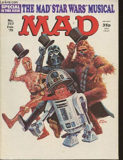 Mad n202- February 1979- Sommaire: Auto-Suggestion, how to read a new car ad- The lighter sde of Rip-Offs- More candid snapshots of historical celebrities- etc.