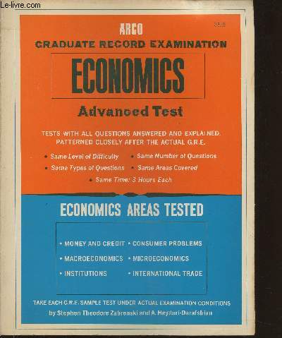 Graduate record examination- Economics advanced test