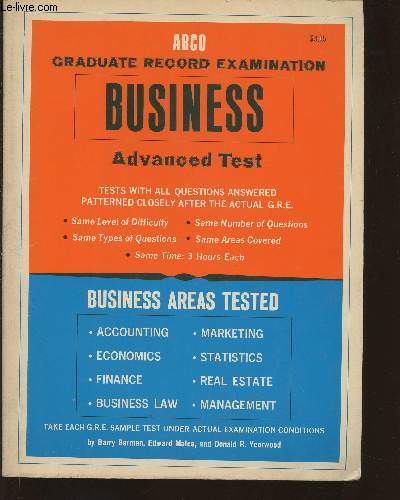 Graduate record examination- Business advanced test
