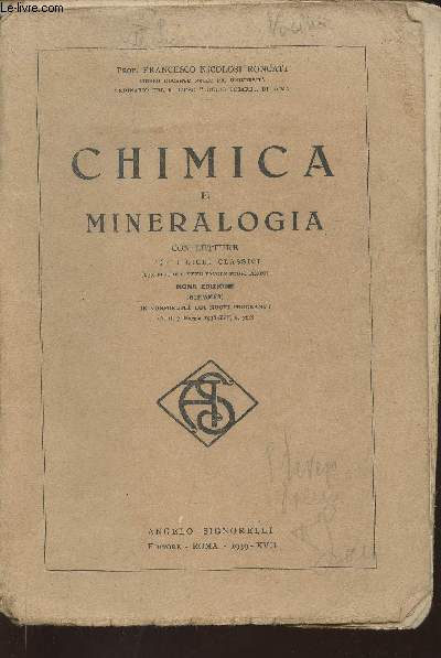 Chimica e mineralogia con letture per i lichi classici