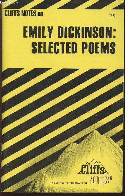 Cliffsnotes Emily Dickinson: Selected poems