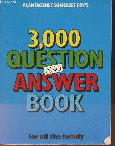Plantagenet Somerset Fry's 3000 question and answer book