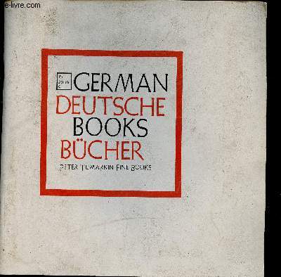 German deutsche Books Bcher. Catalogue 17