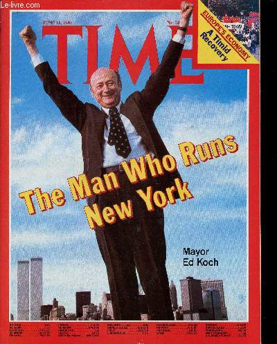 Time n24, June 15, 1981 : The Man who runs New York : Mayor Ed Koch. France : Getting to know you (Mitterand), par John Nielsen - Middle East : Pausing at the Summit, par Marguerite Johnson - Namibia : Puzzling Package to Wrap, par George Russell - etc