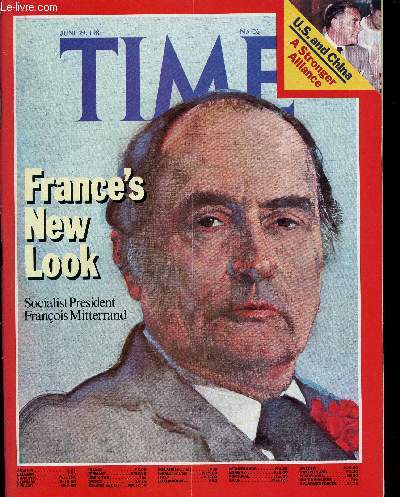 Time n26, June 29, 1981 : France's New Look : Socialist President Franois Mitterand, par Thomas A. Sancton - An interview with Claude Cheysson, par Henry Muller - Middle East : A Harsh Rebuke for Israel, par Marguerite Johnson - etc