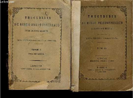 De Bello Peloponnesiaco. Cum indice rerum. Tomes I + II (2 volumes)