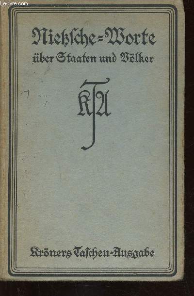 Nietzsche Worte ber Staaten und Vlker (Collection 