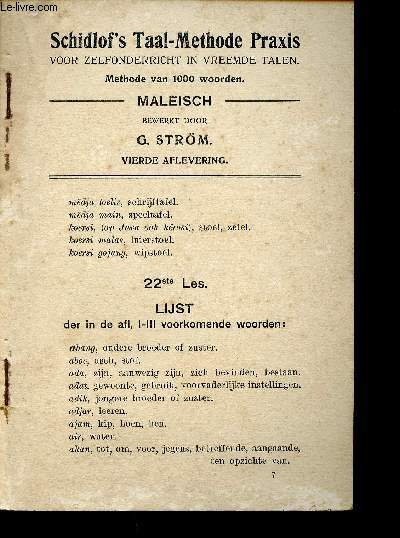 Schildlof's Taal-Methode Praxis voor zelfonderricht in vreemde talen. Methode van 1000 woorden