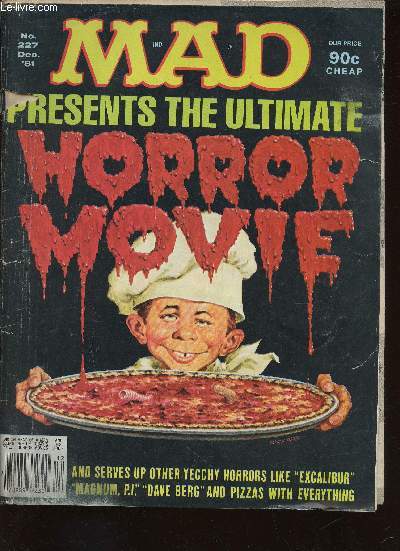 Mad, n227, Dec. 1981 : Mad presents the Ultimate Horror Movie. More subdivisions for public places, par Angelo Torres et Dick de Bartolo - A survey of Today's Living Showing 