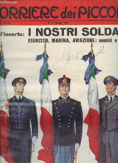 Corriere dei Piccoli, Anno LIX, n21, 21 Maggio 1967 : Il Signor Martino, par Piero Selva et G. Nidasio - Fortbraccio - FBI in azione : Dannato gatto, par Mildred et Gordon Gordon et Iris de Paoli - Tribunzio e i Pirati - etc