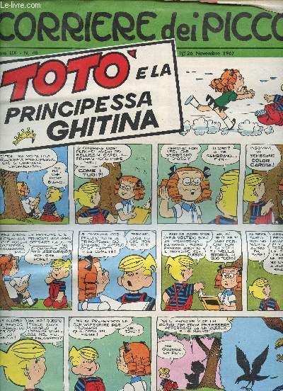 Corriere dei Piccoli, Anno LIX, n48, 26 Noviembre 1967 : Il Dottor OSS : L'Eremita Silvestro, par Piero Selva et G. Nidasio - Le avventure di Fanfulla - Le avventure di Gigi Bizz- etc