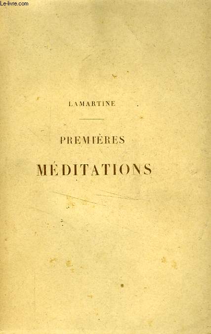 PREMIERES MEDITATIONS POETIQUES