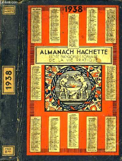 ALMANACH HACHETTE 1938