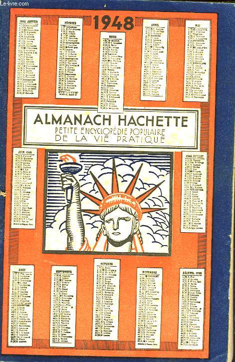 ALMANACH HACHETTE 1948