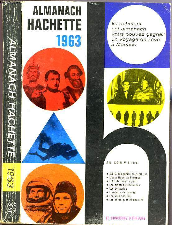 ALMANACH HACHETTE 1963