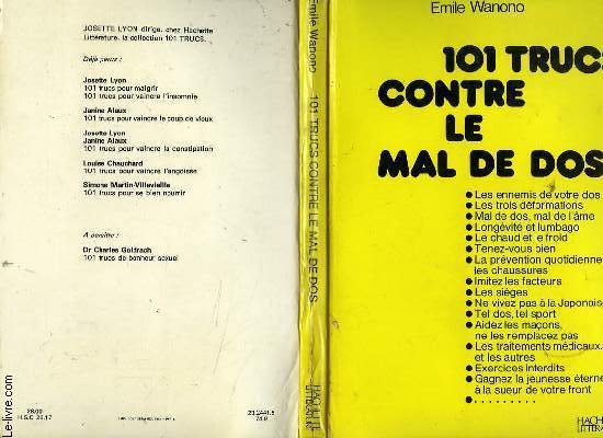 101 TRUCS CONTRE LE MAL DE DOS