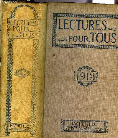 LECTURES POUR TOUS, 1913