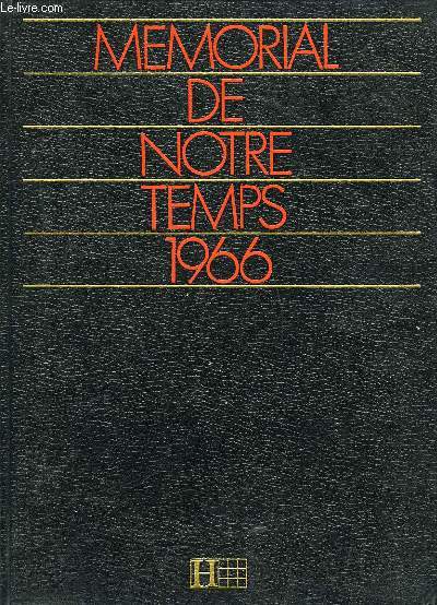MEMORIAL DE NOTRE TEMPS 1966
