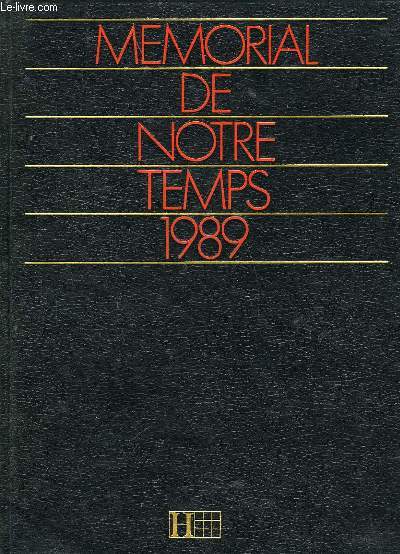 MEMORIAL DE NOTRE TEMPS 1989