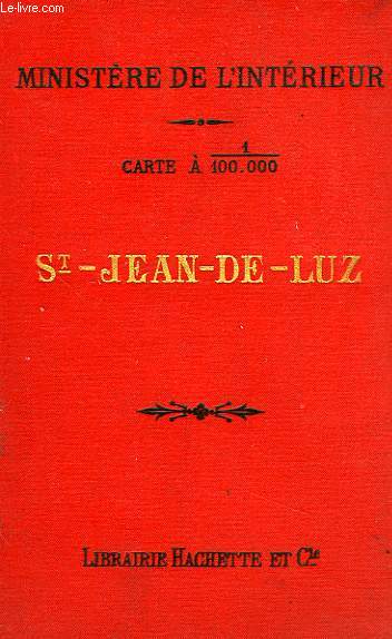 CARTE A 1/100000: SAINT-JEAN-DE-LUZ