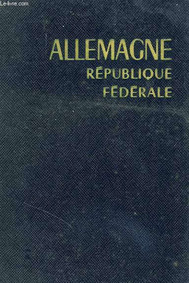 ALLEMAGNE REPUBLIQUE FEDERALE