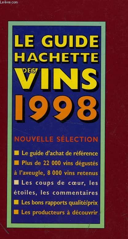 LE GUIDE HACHETTE DES VINS 1998