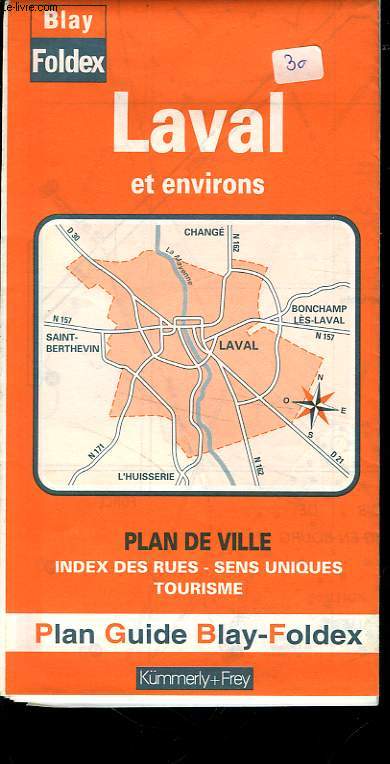 PLAN GUIDE BLAY DE LAVAL ET SES ENVIRONS