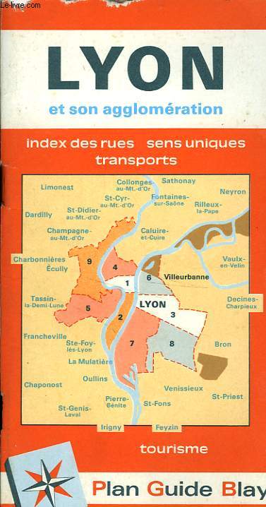 PLAN GUIDE BLAY DE LYON ET SON AGGLOMERATION