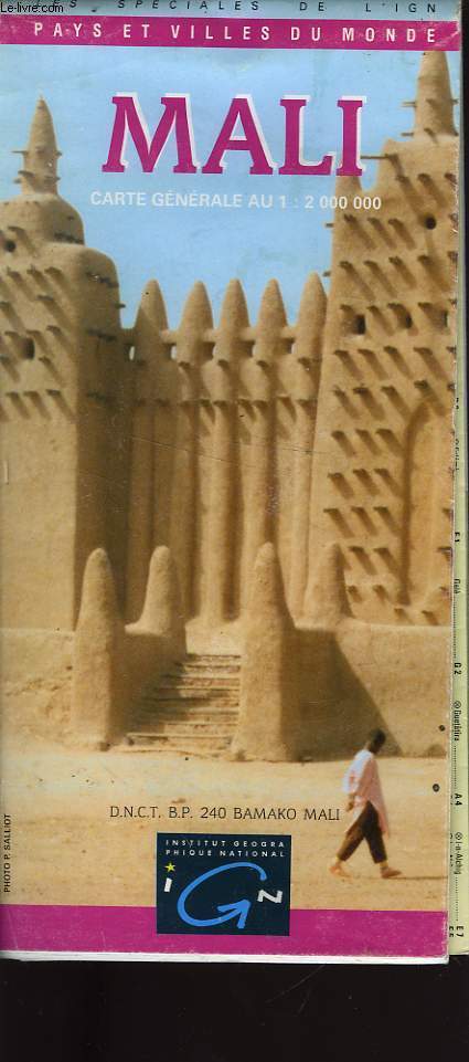 IGN, CARTE TOURISTIQUE 1:2 000 000, MALI