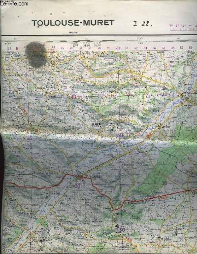 IGN, CARTE DE FRANCE 1:100 000, TOULOUSE MURET