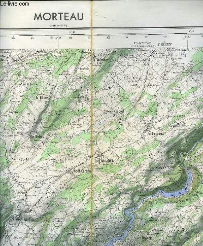IGN, CARTE DE FRANCE 1:50000, TYPE 1922, MORTEAU