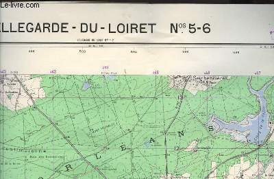 INSTITUT GEOGRAPHIQUE NATIONAL 1:50 000 BELLEGARDE-DU-LOIRET N5-6