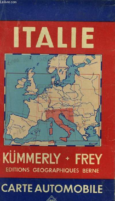 CARTE AUTOMOBILE ITALIE 1 : 1000000