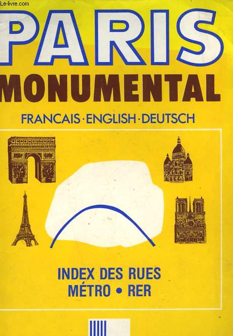 PARIS MONUMENTAL FRANCAIS - ENGLISH - DEUTSCH