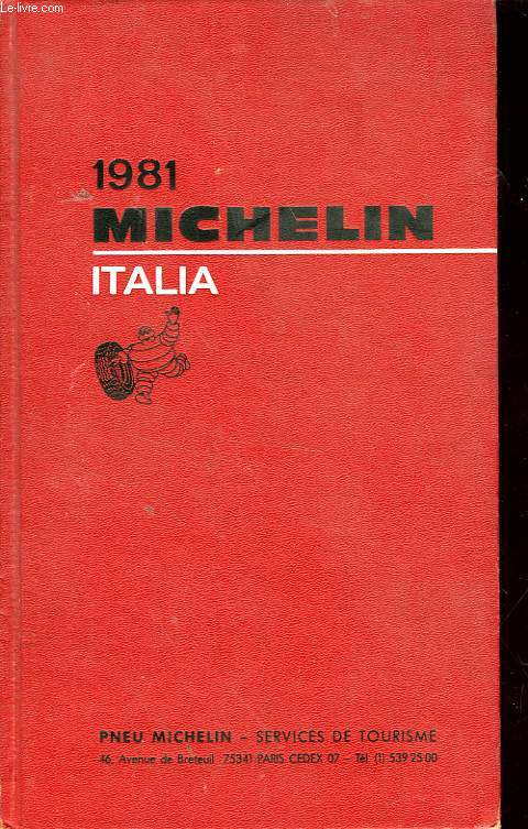 GUIDE ROUGE MICHELIN Italie