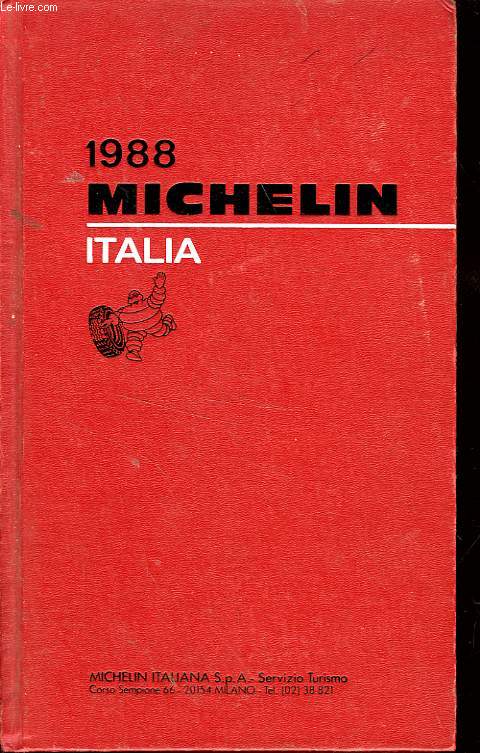 GUIDE ROUGE MICHELIN Italie